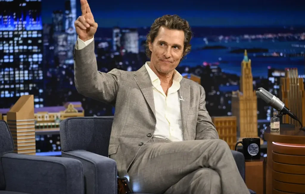 Matthew McConaughey during a television interview