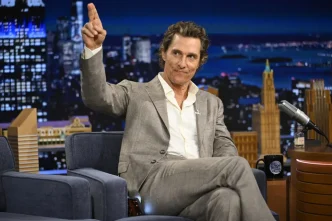 Matthew McConaughey during a television interview